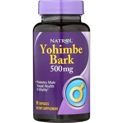 Yohimbe Bark 500 mg, 90 Capsules