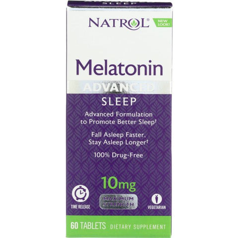 Advanced Sleep Melatonin 10 mg, 60 Tablets