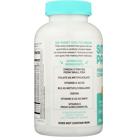 Prenatal Folate Omega 3 Vitamin D Gummies, 180 pc
