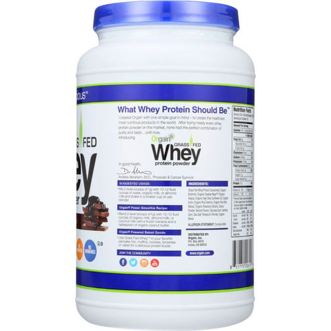 Whey Protein Powder Chocolate Fudge, 1.82 lb